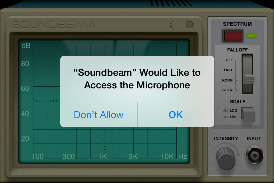 Application on iOS asking for permission to use microphone