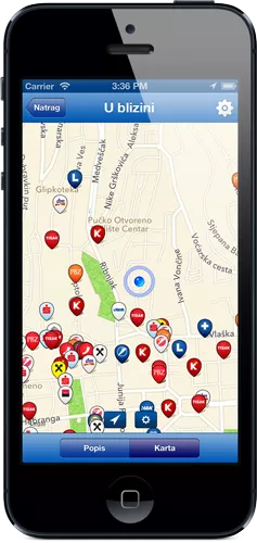 Nearby map