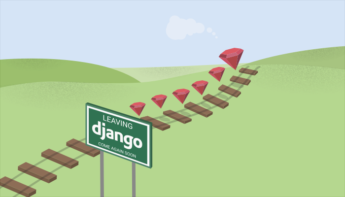 Move from Django to Rails illustration