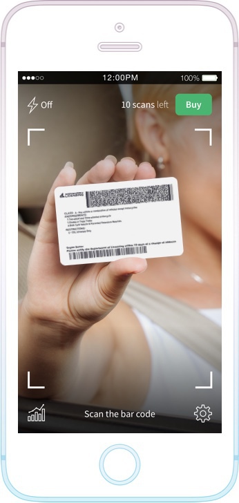 US Drivers license scanning