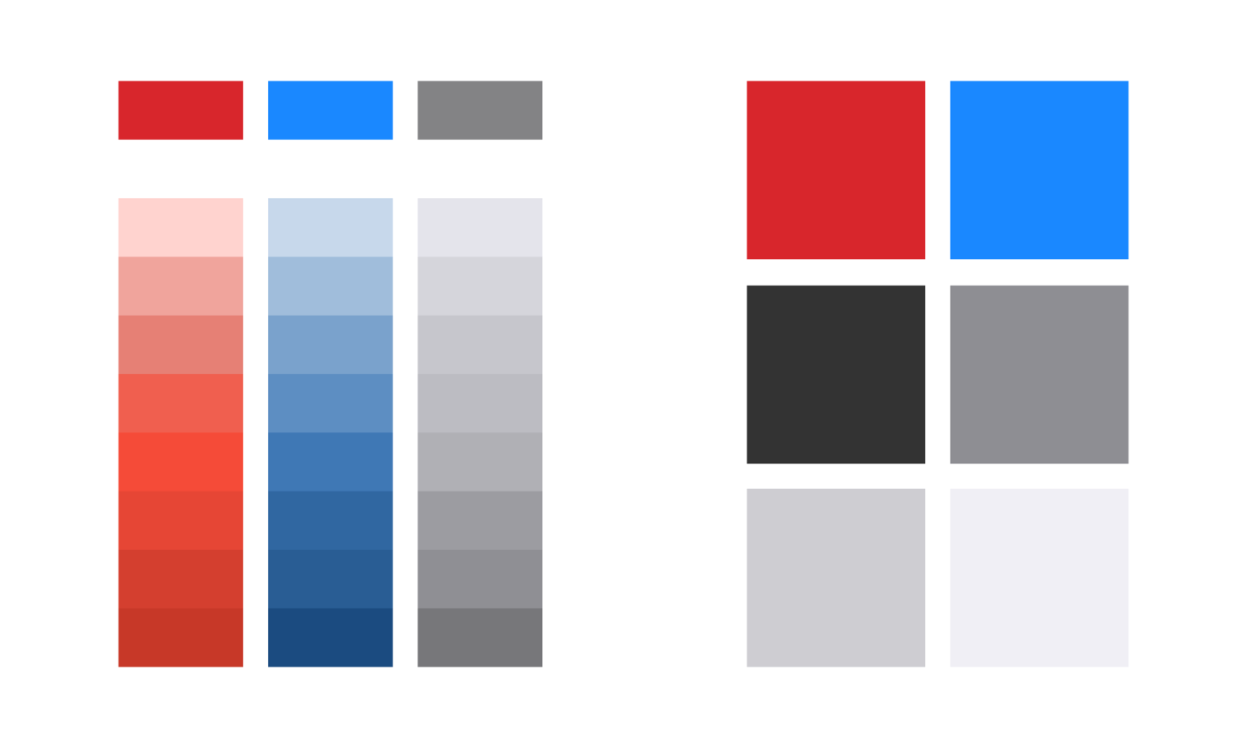 Color palette on Android and iOS