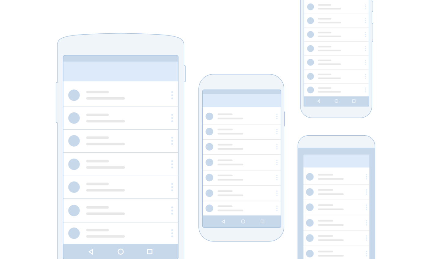 Borders across Android devices