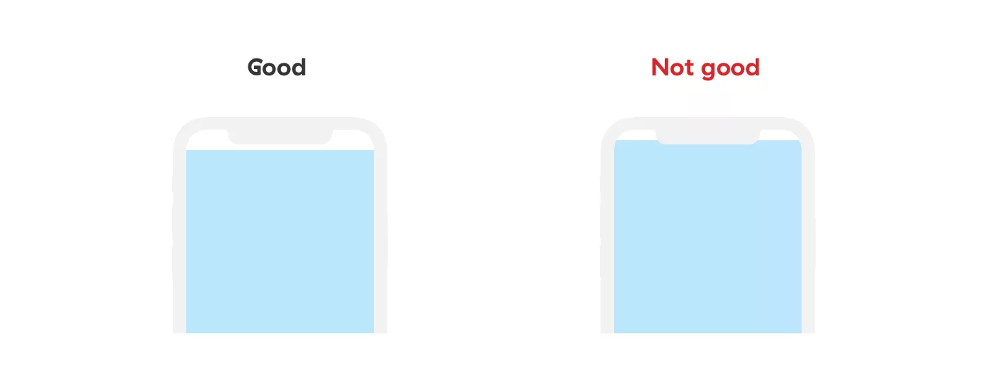 iPhone X status bar