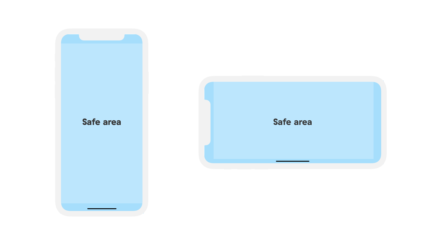 iPhone X safe area