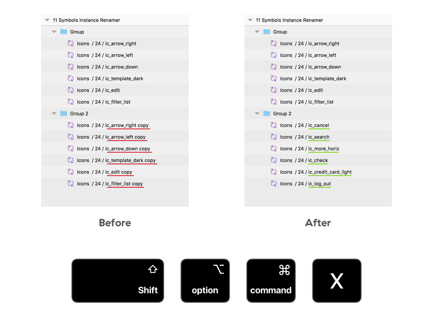 Symbols Instance Renamer