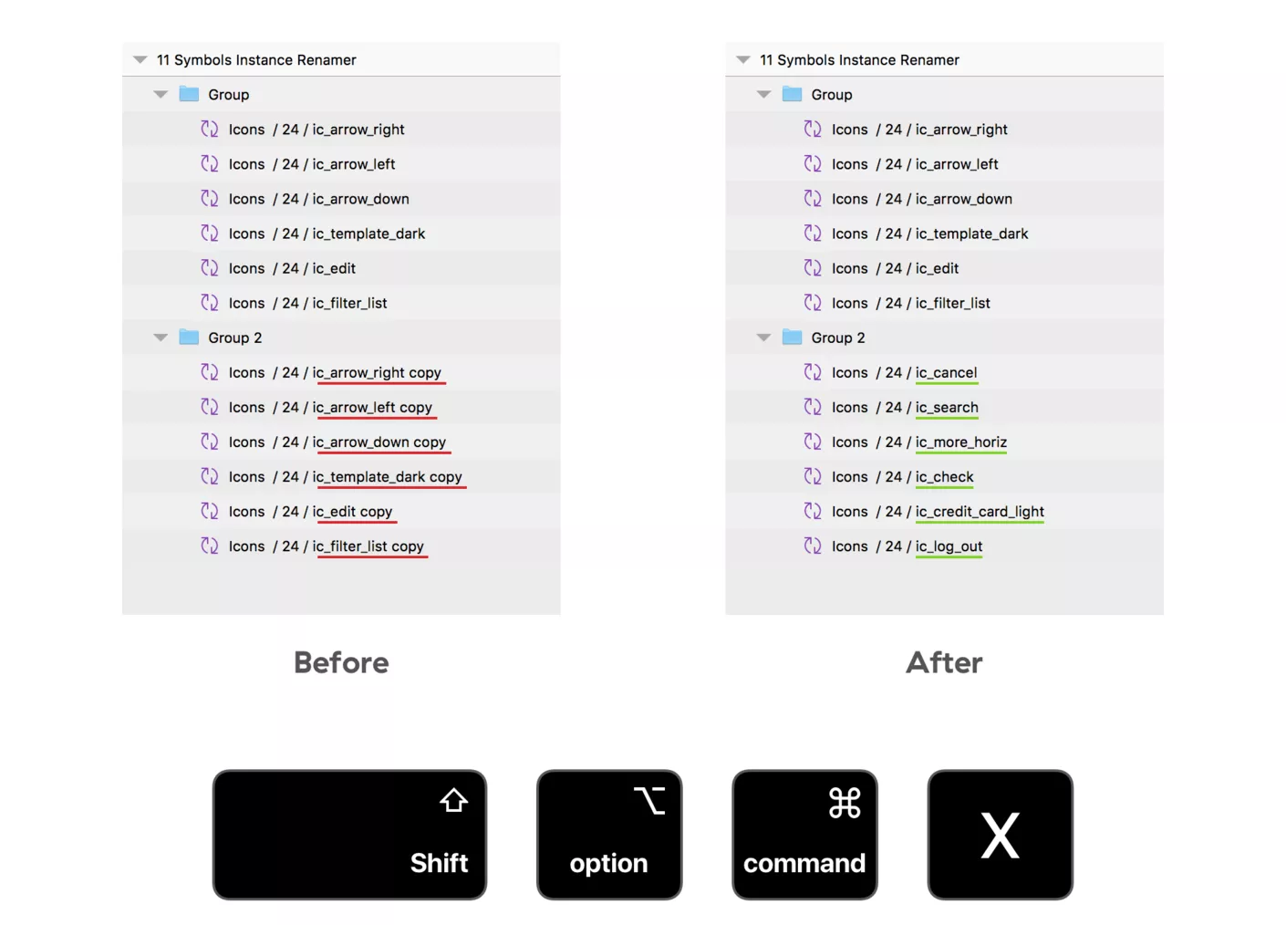 Symbols Instance Renamer