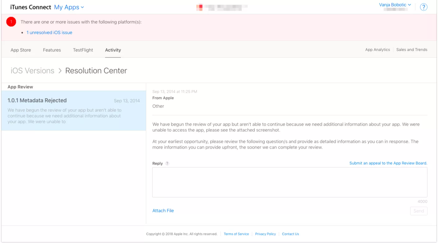iTunes Connect