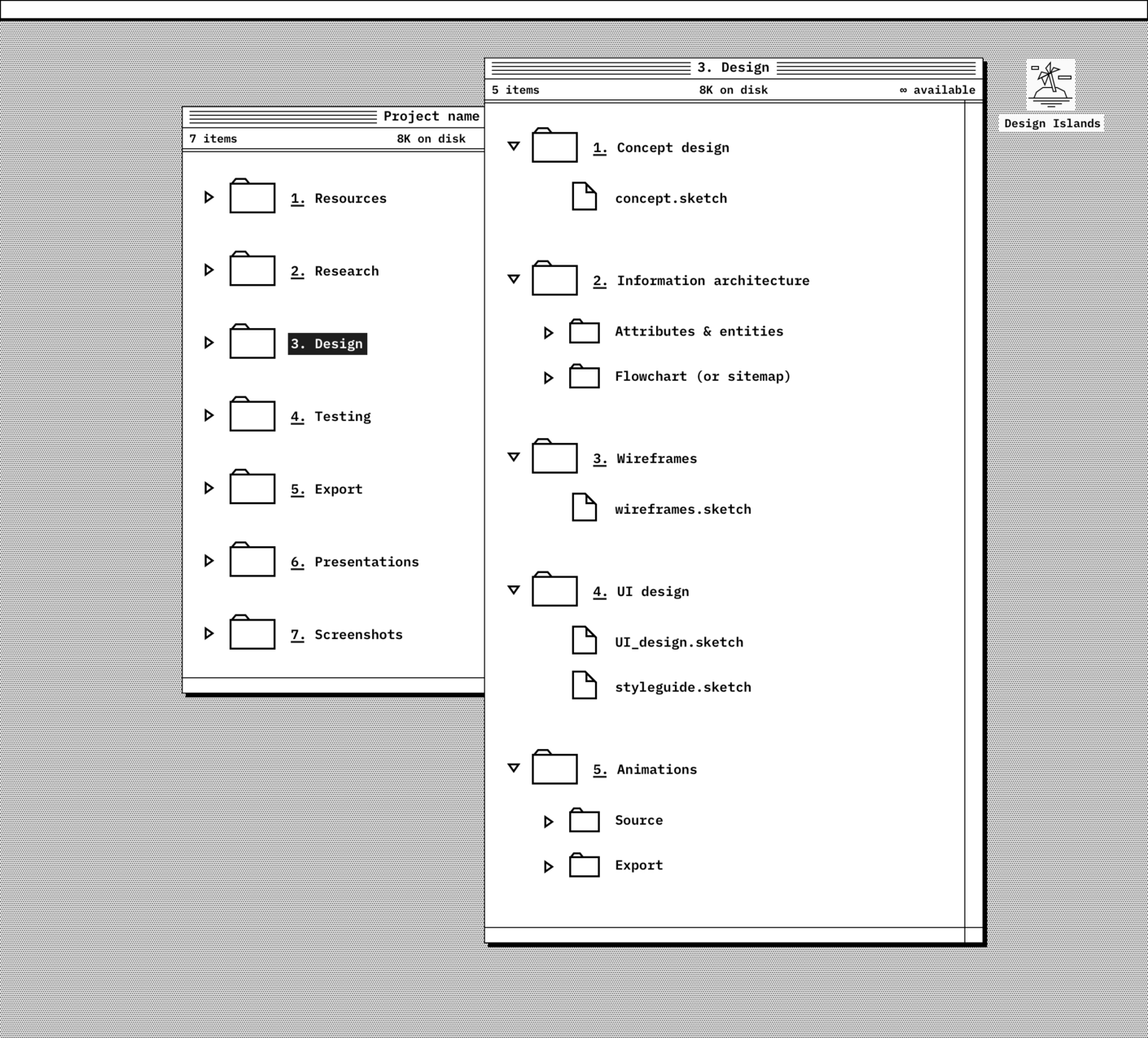 Design folder – a creative mess