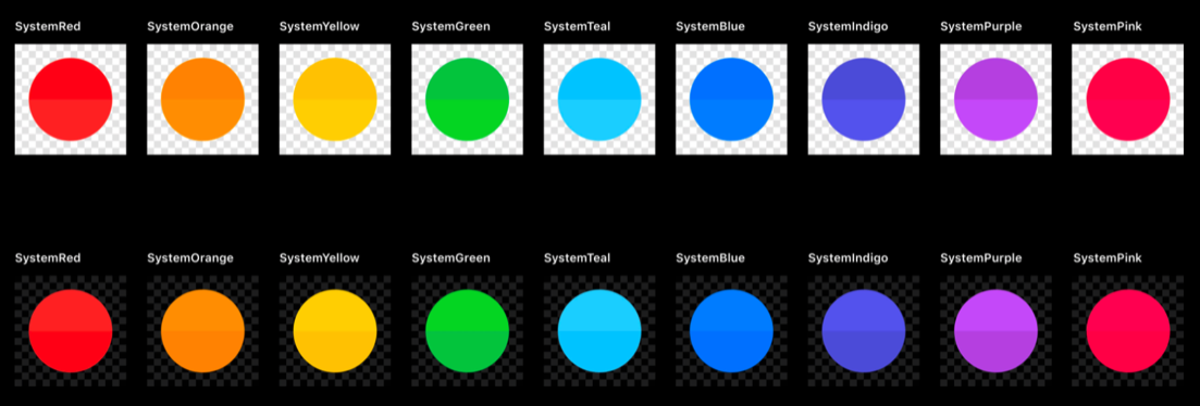 iOS 13 dynamic system colors