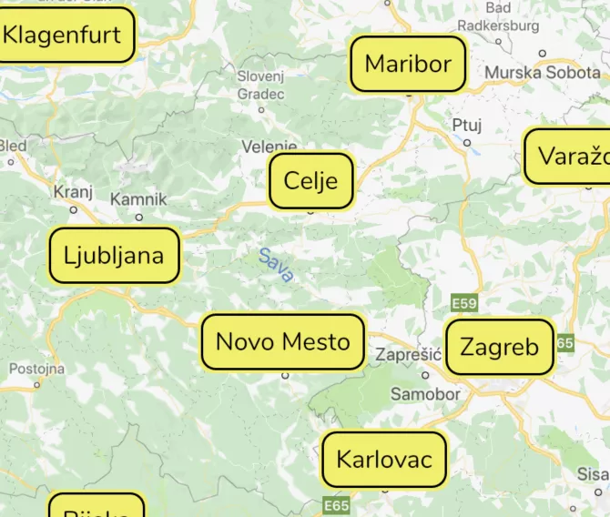 Map with markers