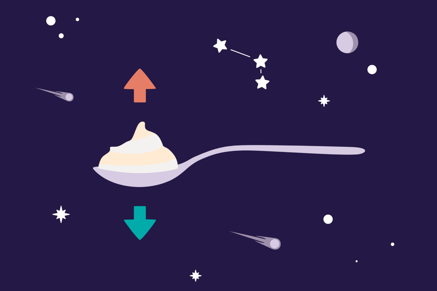 Reddit upvote downvote illustration