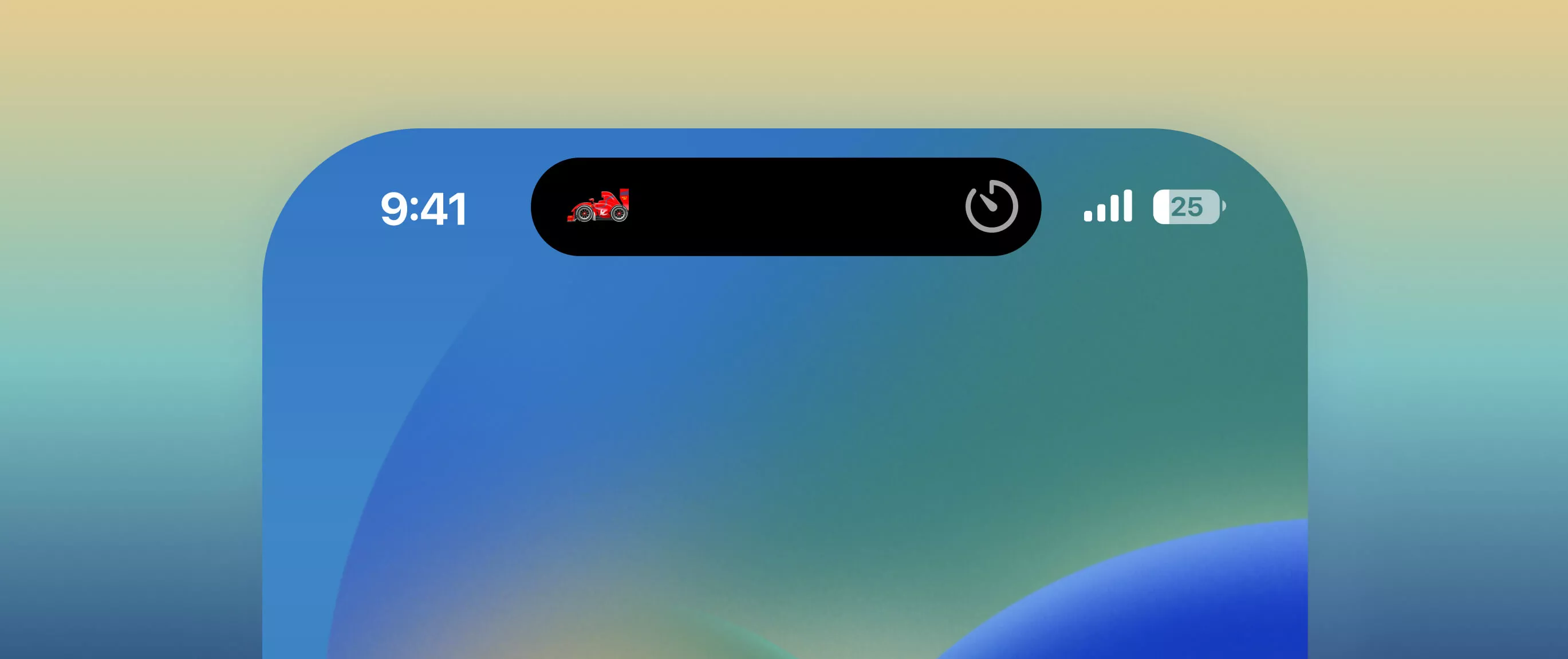 iOS Live Activity Leading and Trailing view