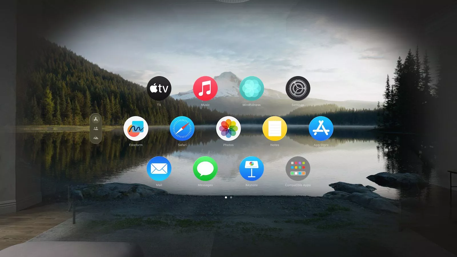 Visionos Home Screen Mt Hood