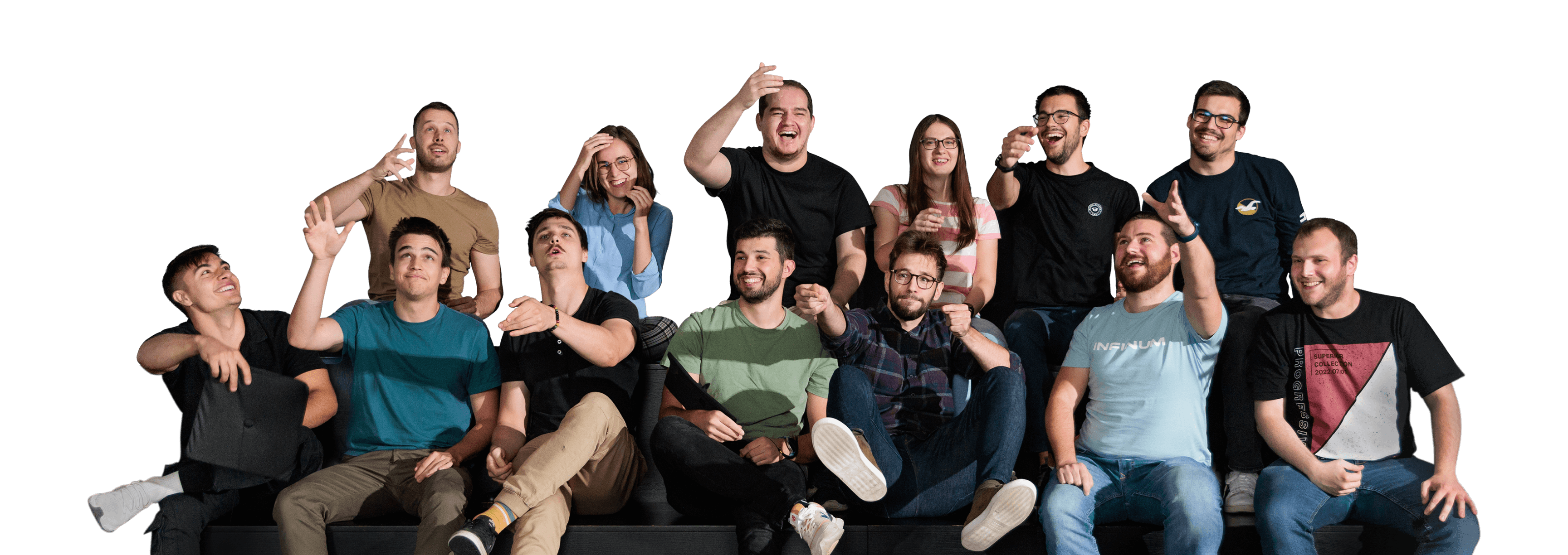 students throwing hats